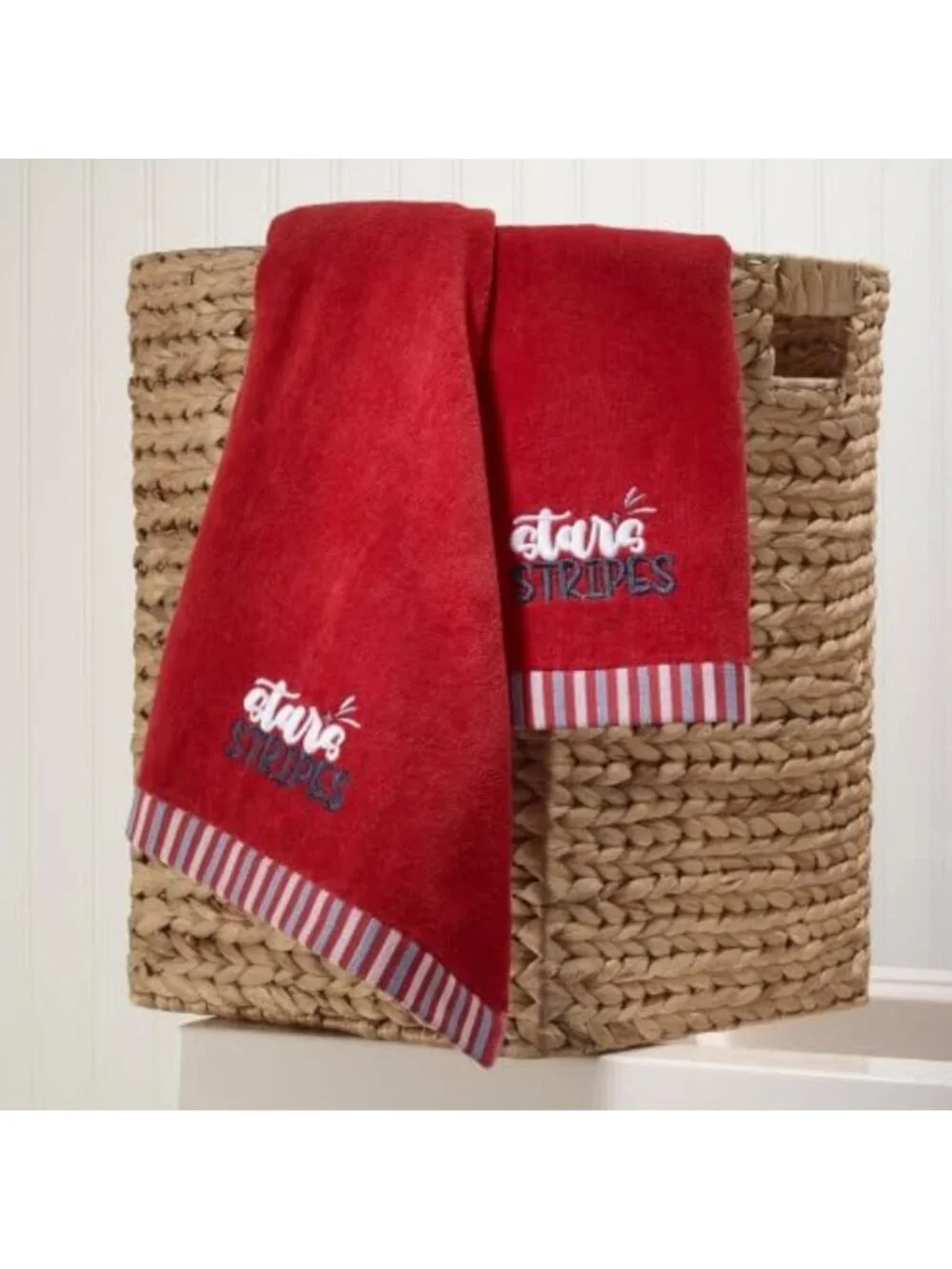 Soft & Absorbent Embroidered Hand Towel Set - 2 Pack, Perfect for Home & Bath